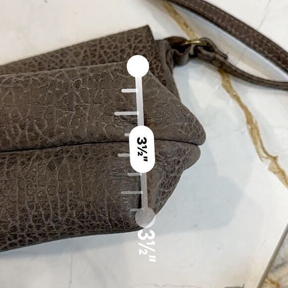 Jess Conti | handmade pebbled leather soft stone flap bag crossbody - Picture 15 of 16